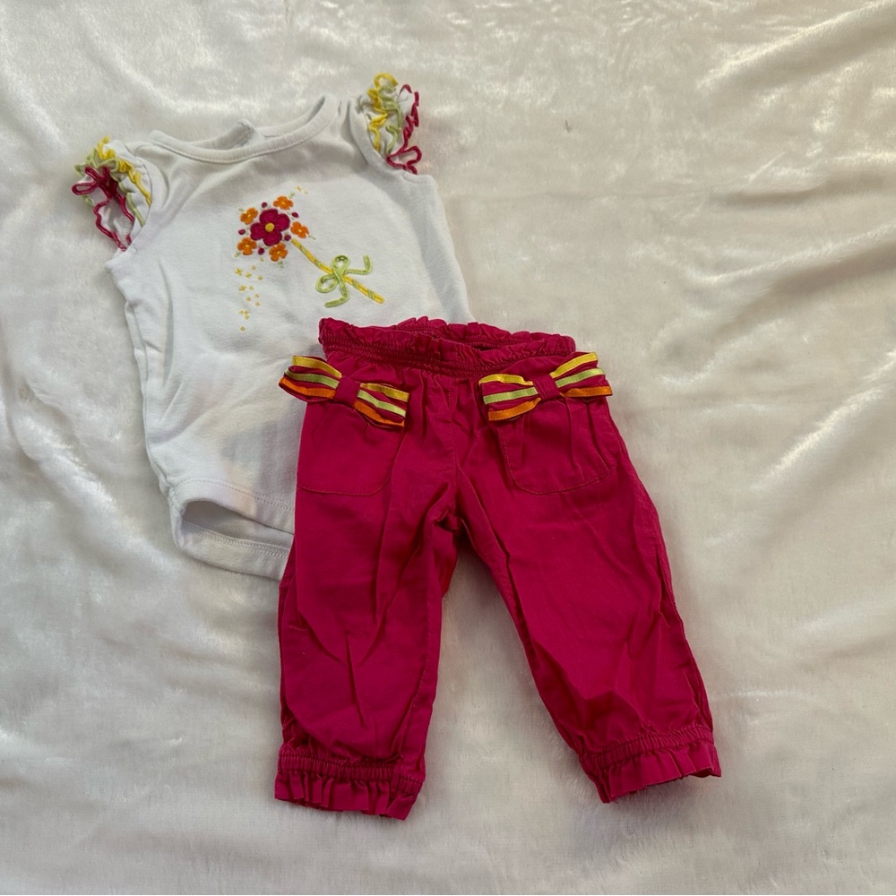 Gymboree flower pant set